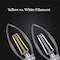 Feit Electric Feit White B10 E12 (Candelabra) Filament LED Bulb Daylight 100 Watt Equivalence 2 pk BPCTC100950WFL2 - alternate 5
